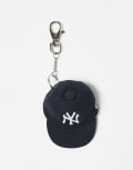 [New Era] New Era NY Yankee mini cap keyring chain in navy-Black One Size NAVY