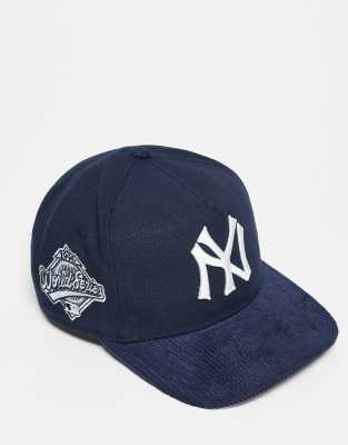 New Era - NY Yankees 19twenty Coops - Casquette avec visière en velours côtelé - Bleu marine
