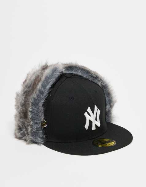 New Era - NY Yankees - 59FIFTY - Pet met oorkleppen van imitatiebont in zwart - view 1