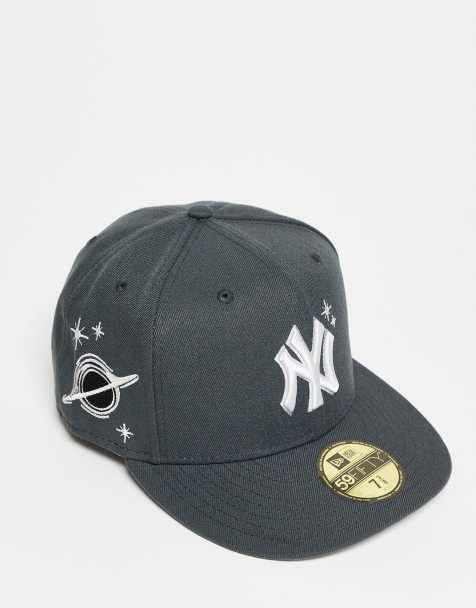 New Era – NY Yankees 59fifty – Szara czapka z daszkiem, haftowanym wzorem z planetami i logo - view 1