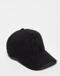 [New Era] New Era NY Yankees 9Forty A Frame suede cap in black No Size Black