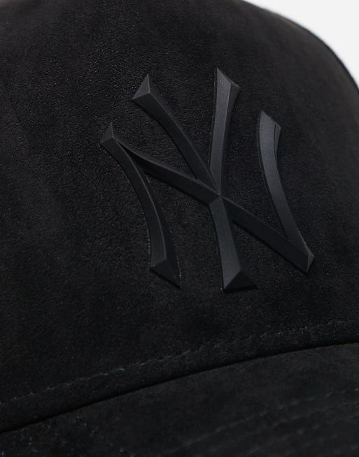 New Era NY Yankees 9Forty A Frame suede cap in black ASOS