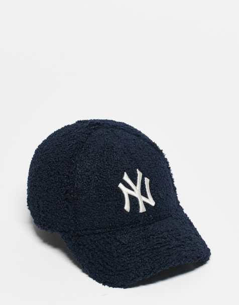 New Era NY Yankees 9Forty borg cap in navy - view 1