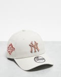 [New Era] New Era NY Yankees 9Forty cap in off white One Size Off White