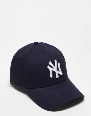 New Era Unisex Navy,White Tappo Cap 9Forty Mlb League Basic New York Yankees Navy/ White Universal - Immagine 9