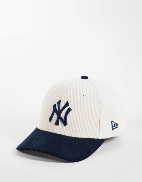 New Era NY Yankees 9forty cappellino con logo a contrasto e visiera in neutral/navy - view 1