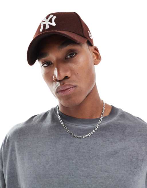 New Era - NY Yankees 9forty - Cappellino marrone in lana , 2 di 4
