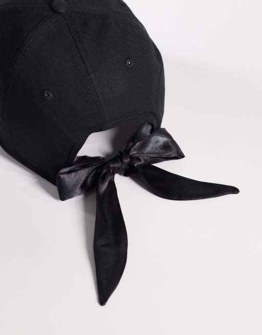 New Era - NY Yankees 9forty - Cappellino nero da donna con fiocco, 2 di 3