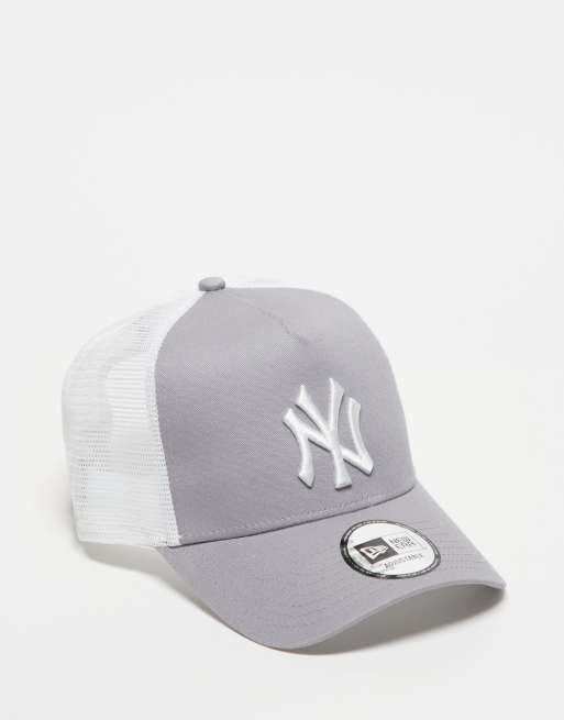 New Era - NY Yankees 9forty - Cappellino trucker grigio con dettagli a contrasto