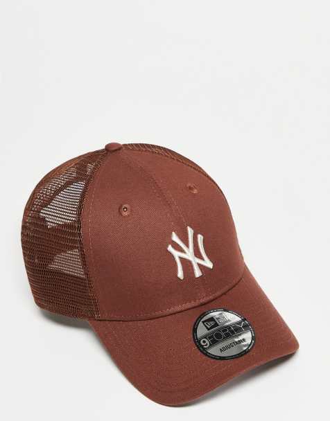 New Era - NY Yankees 9forty - Cappellino trucker marrone - view 1