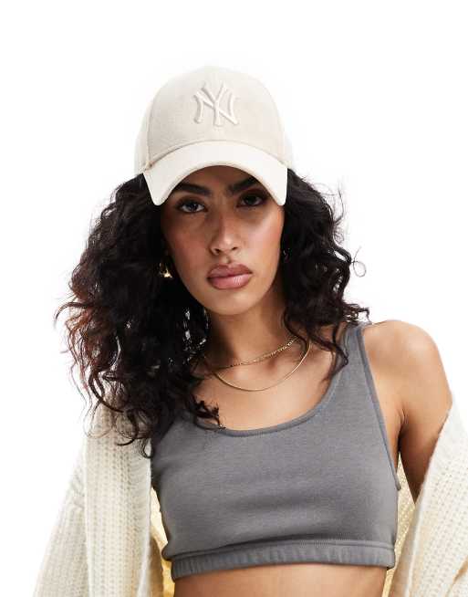 New Era - NY Yankees 9forty - Casquette en velours - Beige , 3 de 4
