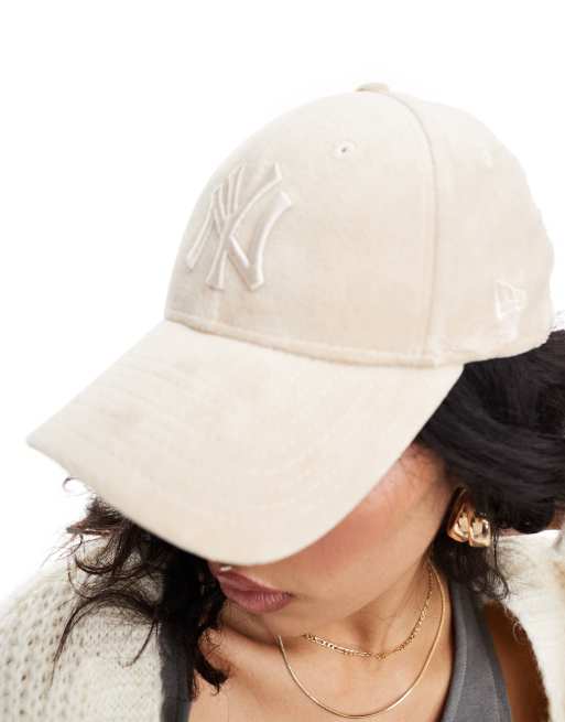 New Era - NY Yankees 9forty - Casquette en velours - Beige , 4 de 4
