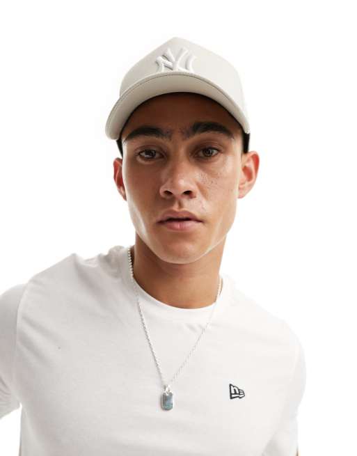 New Era - NY Yankees 9forty - Casquette style camionneur - Blanc cassé, 3 de 4