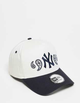 New Era New Era NY Yankees 9forty contrast peak cap in multi