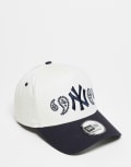 [New Era] New Era NY Yankees 9forty contrast peak cap in multi One Size MULTI