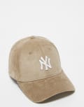 [New Era] New Era NY Yankees 9Forty cord cap in beige-Neutral No Size Beige