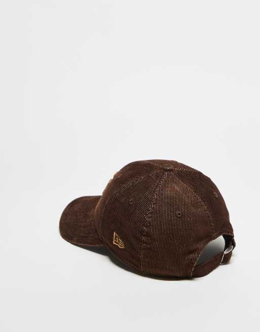 New Era NY Yankees 9forty cord cap in brown ASOS