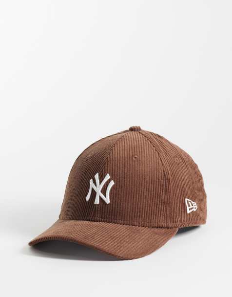 New Era NY Yankees 9forty cord cap in brown - view 1