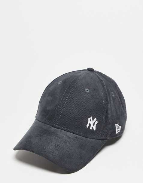 New Era NY Yankees 9forty cord cap in grey - view 1
