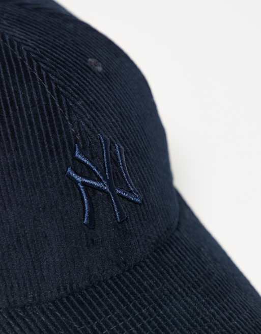 New Era NY Yankees 9forty corduroy cap in navy, 2 of 3