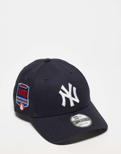 New Era – NY Yankees 9forty – Czarna czapka z daszkiem i naszywką z boku