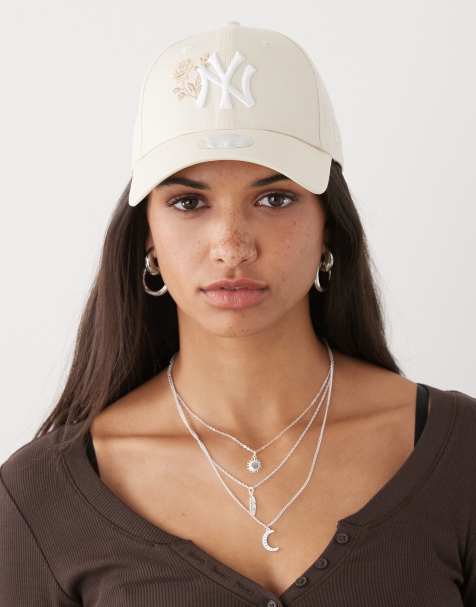New Era – NY Yankees 9forty – Damen-Kappe in Beige mit Rosen-Logo - view 1