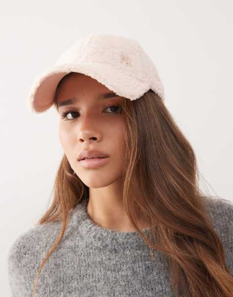 New Era – NY Yankees 9forty – Damen-Kappe in Rosa aus Teddyfell mit Metall-Logo - view 1