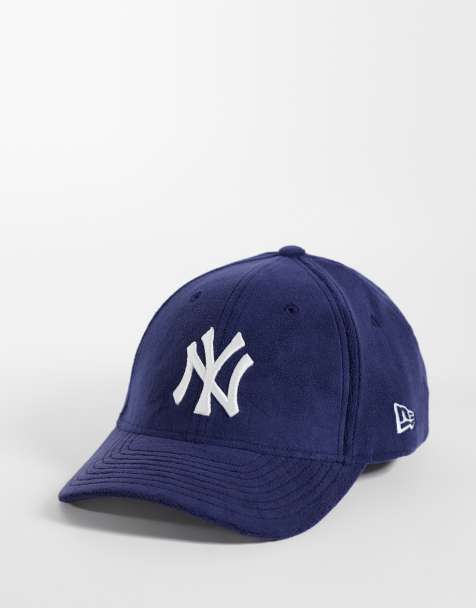New Era NY Yankees 9forty fleece fabric cap in navy - view 1