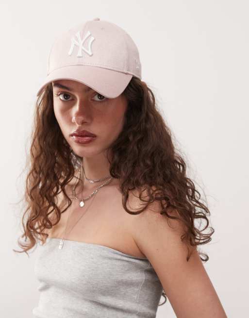 New Era – NY Yankees 9forty – Jasnoróżowa brokatowa czapka z daszkiem