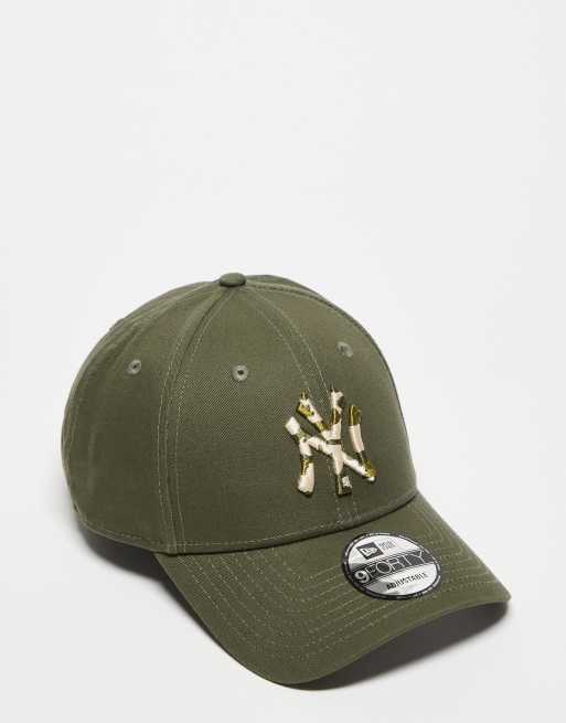 New Era – NY Yankees 9forty – Kakigrön keps med kamouflagemönstrad logga