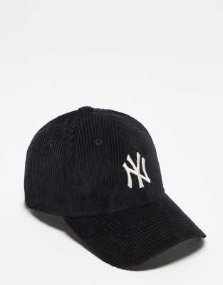 New Era - NY Yankees 9Forty - Kappe aus Cord in Schwarz