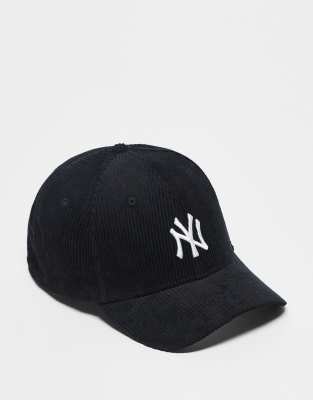 New Era - NY Yankees 9Forty - Kappe aus Cord in Schwarz