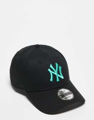 New Era - NY Yankees 9forty - Kappe in Schwarz