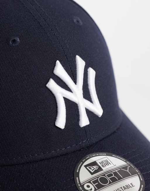 New Era NY Yankees 9forty logo cap in navy, 2 of 3
