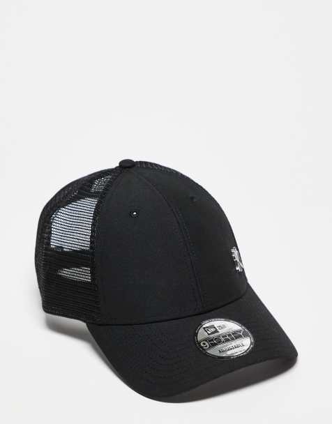 New Era NY Yankees 9forty mini logo trucker cap in black - view 1