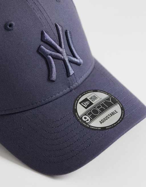 New Era - NY Yankees 9forty - Mørkegrå kasket med tone-i-tone-logo, 2 af 3