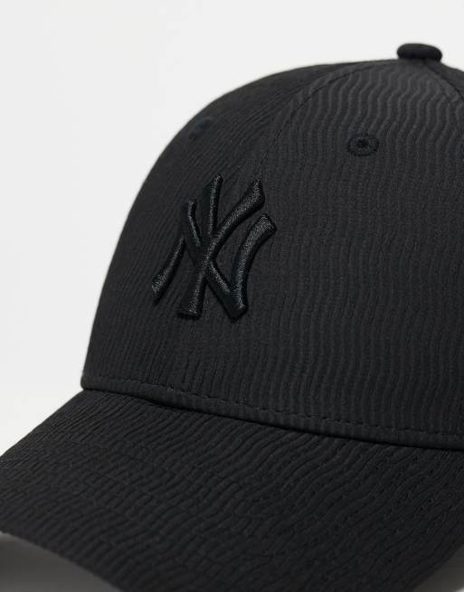 New Era - NY Yankees 9forty - Pet met wafelstructuur in zwart, 4 van 4