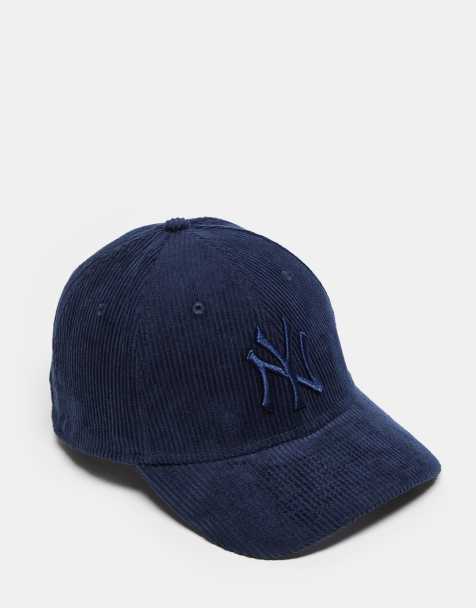 New Era - NY Yankees 9forty - Pet van corduroy in marineblauw - view 1