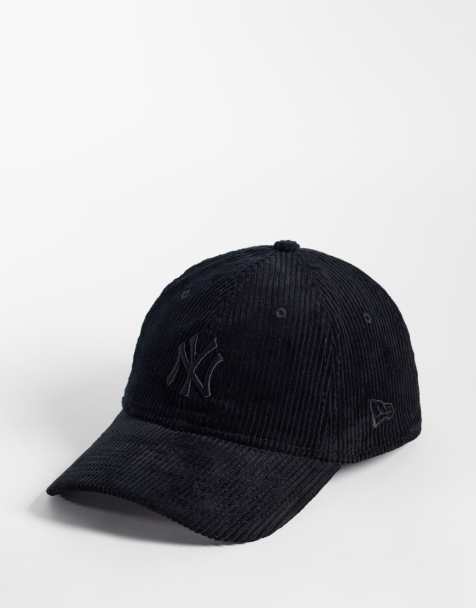 New Era - NY Yankees - 9forty - Pet van corduroy met logo in dezelfde tint in zwart - view 1