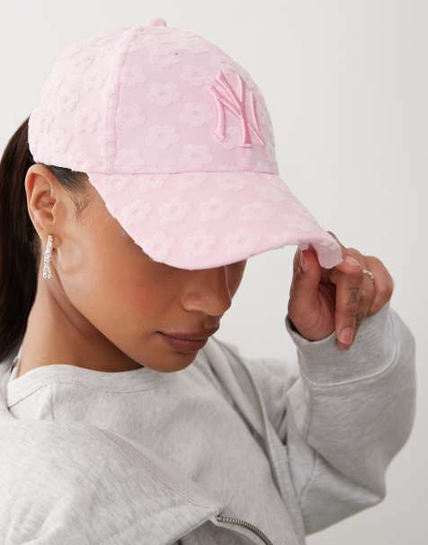 New Era – NY Yankees 9forty – Różowa czapka z daszkiem z materiału frotté - view 1