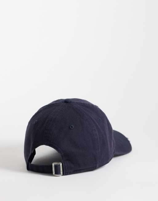 New Era NY Yankees 9forty script distressed logo cap in navy, 2 of 3
