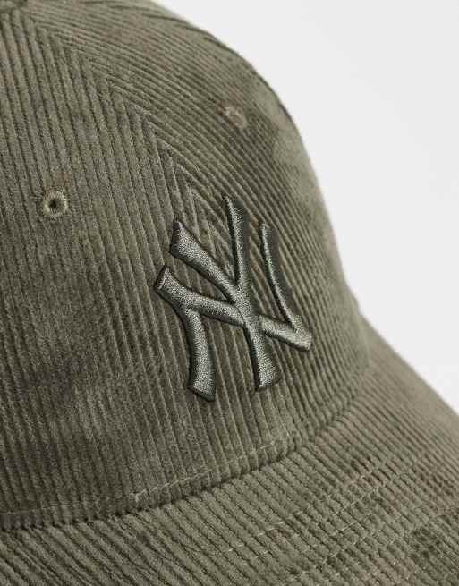 New Era NY Yankees 9forty tonal cord cap in khaki, 2 of 3