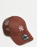 [New Era] New Era NY Yankees 9forty trucker cap in brown One Size BROWN