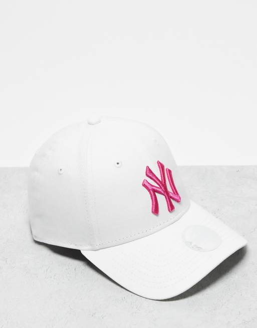 New Era – NY Yankees 9forty – Vit keps med rosa logga 