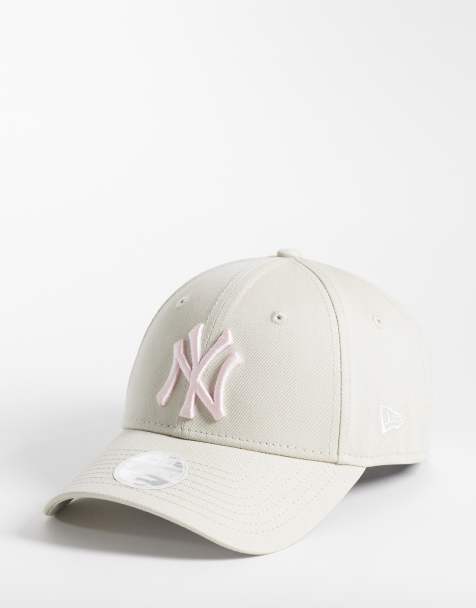 New Era NY Yankees 9forty womens logo cap in beige - view 1