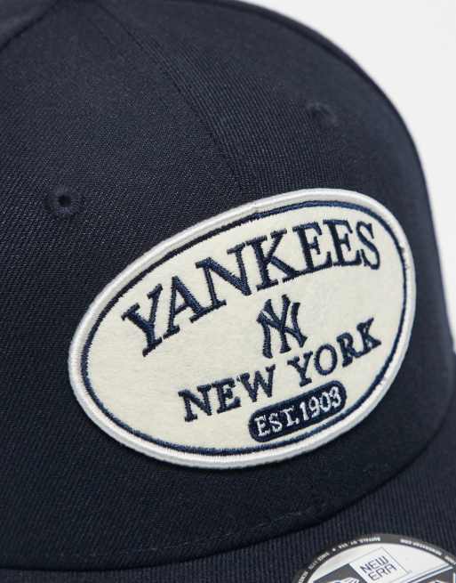 New Era - NY Yankees 9seventy - Cappellino blu navy in feltro con toppa, 2 di 3