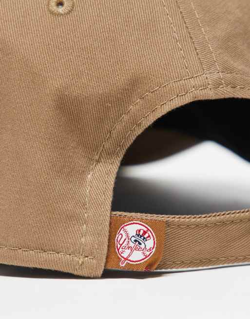 New Era NY Yankees 9twenty cap in beige, 3 of 4