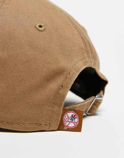 New Era - NY Yankees 9twenty - Cappellino da baseball in cotone beige slavato, 2 di 3