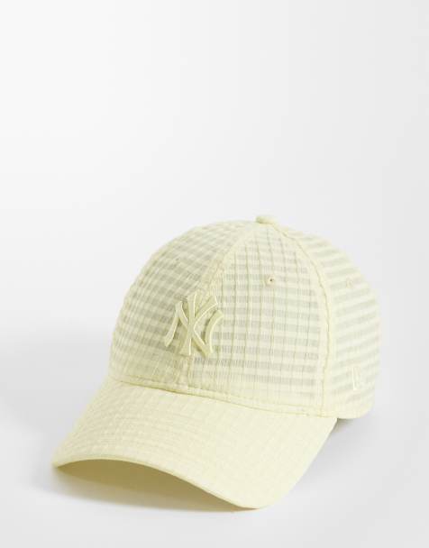 New Era - NY Yankees 9twenty - Cappellino da donna in seersucker giallo - view 1