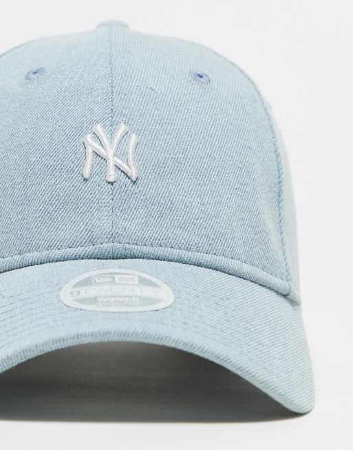 New Era - NY Yankees 9twenty - Cappellino in denim slavato con logo piccolo, 2 di 4